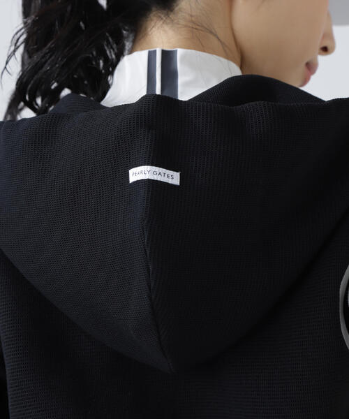 セール】【PEARLY GATES】Peダンボールワッフルフルジップフーディ