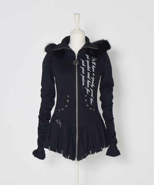 AVENCHUMU アバンチュウム パーカー Pleated devil zip hoodie（パーカー）｜AVENCHUMU（アバンチュウム