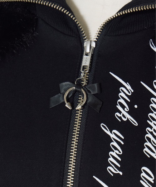 Pleated devil zip hoodie（パーカー）｜AVENCHUMU（アバンチュウム