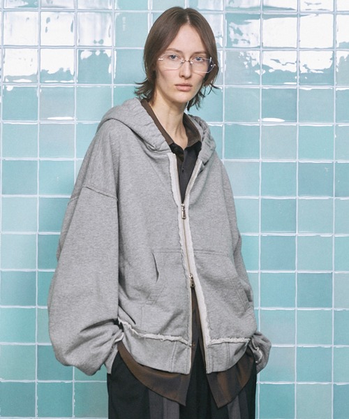 UNISEX》Prime-Over Gathered Hood Zip Parka/プライムオーバー