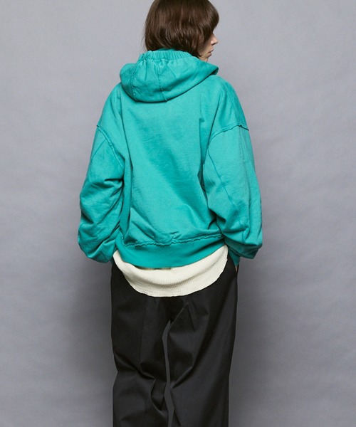 メゾンスペシャル ネイビー フロントジップ パーカー フリーサイズ