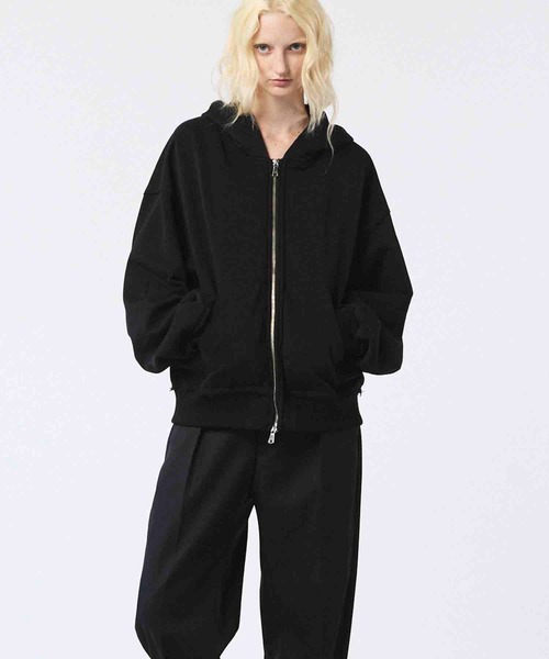 UNISEX》Prime-Over Gathered Hood Zip Parka/プライムオーバー