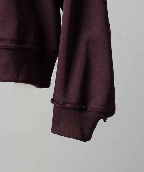 MAISON SPECIAL（メゾンスペシャル）の「《UNISEX》Prime-Over Gathered Hood Zip Parka/プライムオーバーギャザーフードジップパーカー【MAISON SPECIAL/メゾンスペシャル】（パーカー・メンズ・グレー/ブラック/ライトグリーン/バーガンディー・0/1/2）」の21枚目の写真