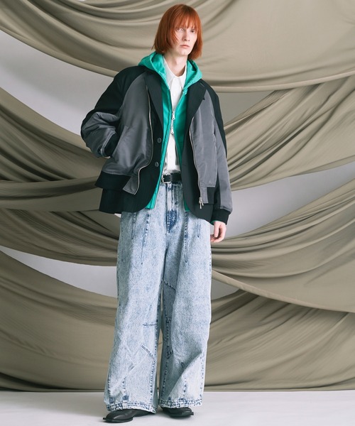 UNISEX》Prime-Over Gathered Hood Zip Parka/プライムオーバー