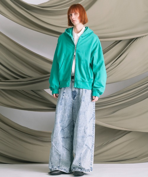 セール】《UNISEX》Prime-Over Gathered Hood Zip Parka/プライム
