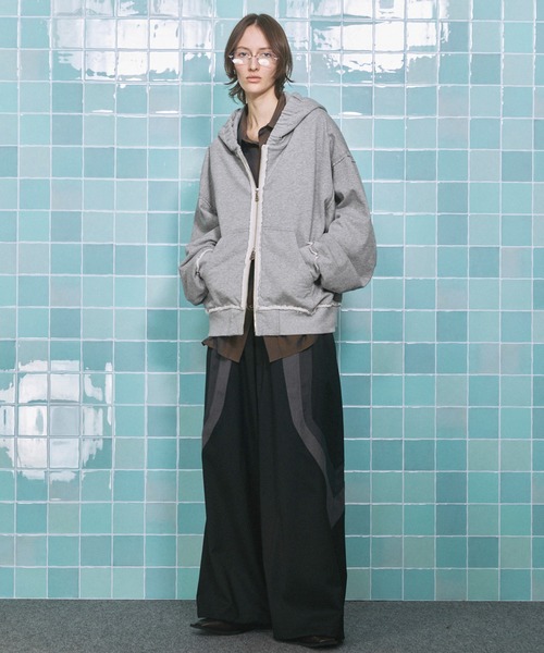 UNISEX》Prime-Over Gathered Hood Zip Parka/プライムオーバー