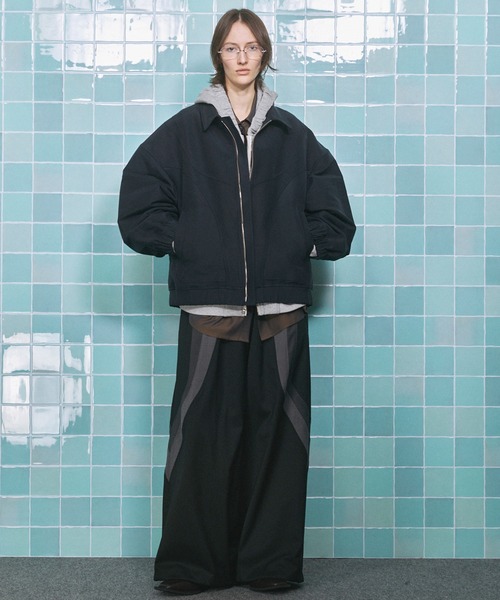 UNISEX》Prime-Over Gathered Hood Zip Parka/プライムオーバー