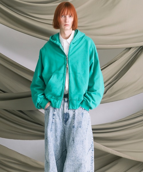 セール】《UNISEX》Prime-Over Gathered Hood Zip Parka/プライム