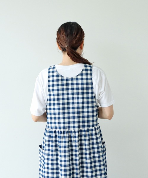 PAR ICI（パーリッシィ）の「先染めコットンネップ 2WAYワンピース（ワンピース・レディース・ブルー系その他/ブラック系その他/ネイビー・FREE）」の19枚目の写真