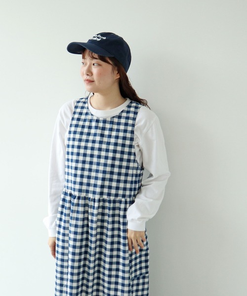 PAR ICI（パーリッシィ）の「先染めコットンネップ 2WAYワンピース（ワンピース・レディース・ブルー系その他/ブラック系その他/ネイビー・FREE）」の4枚目の写真