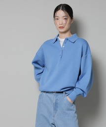 NANO universe | スウェットライク衿付きボタンニット(ニット/セーター)