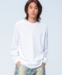 S＆SONS（エスアンドサンズ）の「S＆SONS (エスアンドサンズ) +DRY プレーティング 無地 長袖 Tシャツ（Tシャツ/カットソー）」