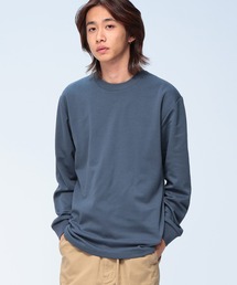 S&SONS (エスアンドサンズ) +DRY プレーティング 無地 長袖 Tシャツ