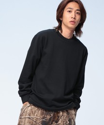 S&SONS (エスアンドサンズ) +DRY プレーティング 無地 長袖 Tシャツ