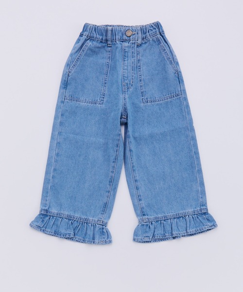 Ocean&Ground（オーシャン&グラウンド）の「ﾌﾘﾙﾃﾞﾆﾑ（デニムパンツ・キッズ・ケミカルウォッシュ/ダークインディゴブルー/ブラック・140/130/120/110/100/90）」の13枚目の写真