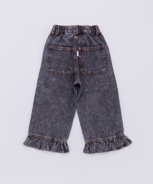 Ocean&Ground（オーシャン&グラウンド）の「ﾌﾘﾙﾃﾞﾆﾑ（デニムパンツ・キッズ・ケミカルウォッシュ/ダークインディゴブルー/ブラック・140/130/120/110/100/90）」の11枚目の写真
