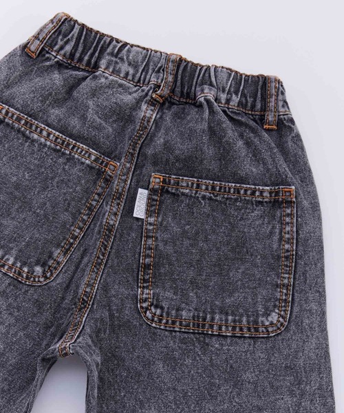 Ocean&Ground（オーシャン&グラウンド）の「ﾌﾘﾙﾃﾞﾆﾑ（デニムパンツ・キッズ・ケミカルウォッシュ/ダークインディゴブルー/ブラック・140/130/120/110/100/90）」の8枚目の写真