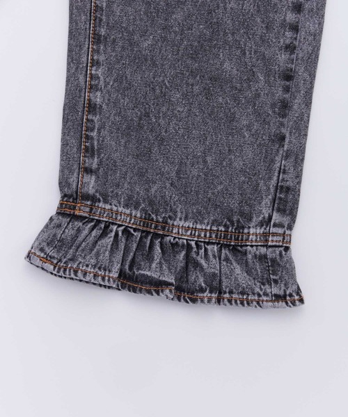 Ocean&Ground（オーシャン&グラウンド）の「ﾌﾘﾙﾃﾞﾆﾑ（デニムパンツ・キッズ・ケミカルウォッシュ/ダークインディゴブルー/ブラック・140/130/120/110/100/90）」の5枚目の写真