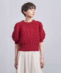 Pheeta（フィータ）の「＜Pheeta＞Clara ショートスリーブ ニットプルオーバー/012C-HN7（ニット/セーター）」