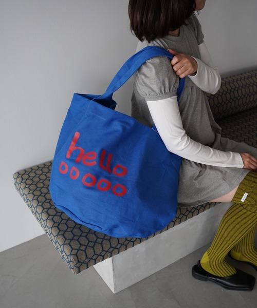 SANSeLF（サンセルフ）の「【SANSeLF】コットンキャンバスロゴトートバッグ saa25a149（トートバッグ・レディース・オレンジ/ホワイト/ブラック/ブルー・FREE）」の4枚目の写真