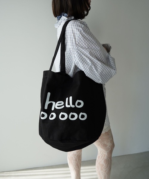 SANSeLF（サンセルフ）の「【SANSeLF】コットンキャンバスロゴトートバッグ saa25a149（トートバッグ・レディース・オレンジ/ホワイト/ブラック/ブルー・FREE）」の3枚目の写真