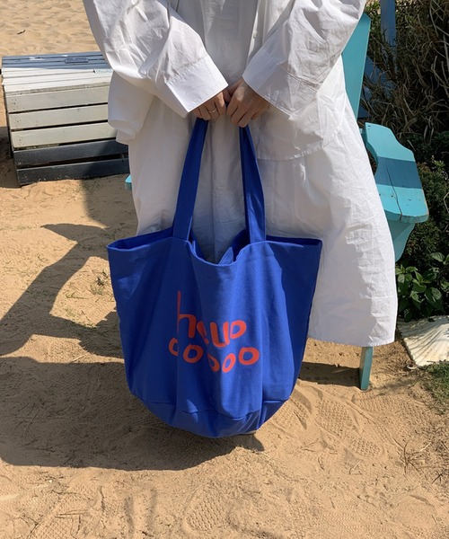 SANSeLF（サンセルフ）の「【SANSeLF】コットンキャンバスロゴトートバッグ saa25a149（トートバッグ・レディース・オレンジ/ホワイト/ブラック/ブルー・FREE）」の20枚目の写真