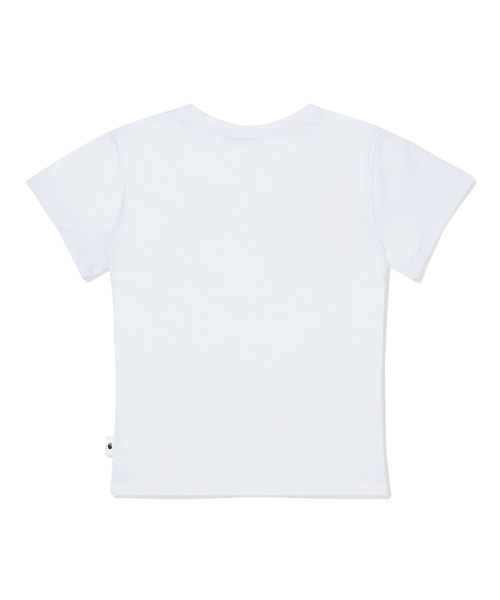 ESCAPEFROM(エスケープフロム)の「ブルーリボンイラストプリントスリムフィット半袖Tシャツホワイト(Tシャツ/カットソー・レディース・その他・FREE)」の4枚目の写真