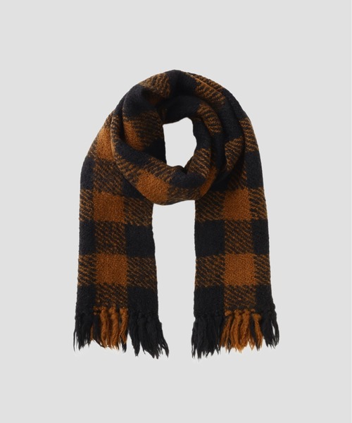 CHUNKY WOOL CHECK SCARF（ストール/ショール）｜MHL.（エムエイチエル