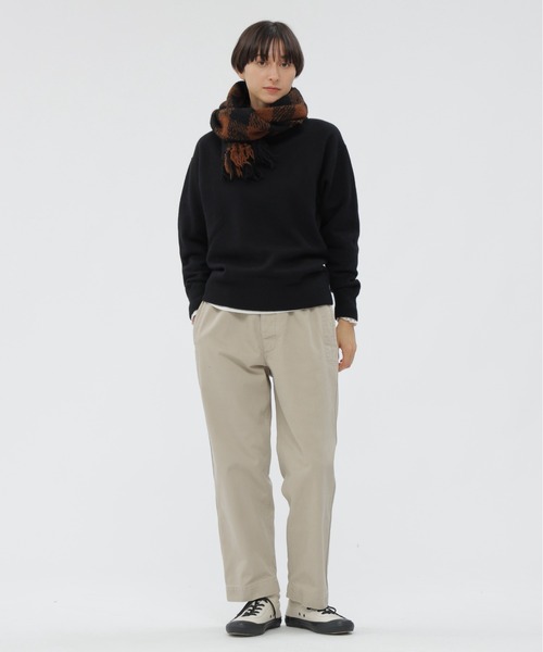 MHL.（エムエイチエル）の「CHUNKY WOOL CHECK SCARF（ストール/ショール・レディース・ブラック/チャコール・FREE）」の10枚目の写真