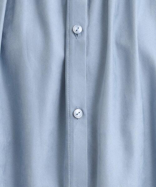 SHOO・LA・RUE(シューラルー)の「【洗濯機可/S-LL】程よくゆるり マイクロコールチュニック(チュニック・レディース・ネイビー/ライトブルー/アイボリー・04/03/02/01)」の15枚目の写真