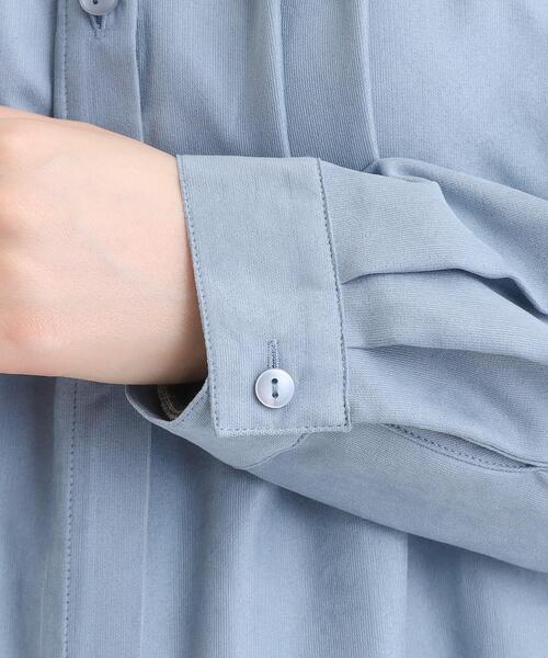 SHOO・LA・RUE(シューラルー)の「【洗濯機可/S-LL】程よくゆるり マイクロコールチュニック(チュニック・レディース・ネイビー/ライトブルー/アイボリー・04/03/02/01)」の21枚目の写真