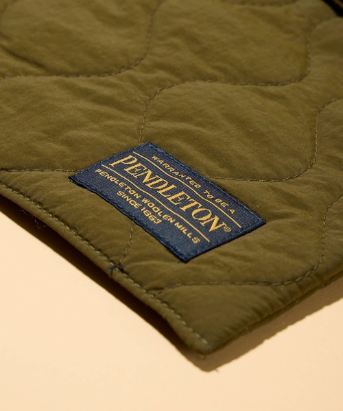 PENDLETON（ペンドルトン）の「【 PENDLETON / ペンドルトン 】キルティング中綿マフラー（マフラー・レディース・ブラック/オリーブ・FREE）」の5枚目の写真