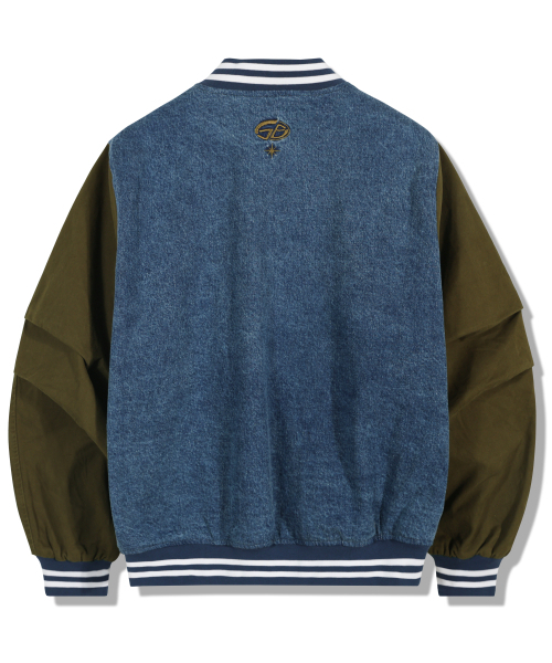 GUBIN(グビン)の「オーバーパッチデニムバスティジャケット - カーキ(スタジャン・レディース・その他・MEDIUM/LARGE)」の2枚目の写真