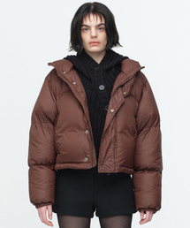 MILLO WOMEN（ミロウーマン）の「カーブドショートプッパージャケット【ディープブラウン】（ダウンジャケット/コート）」