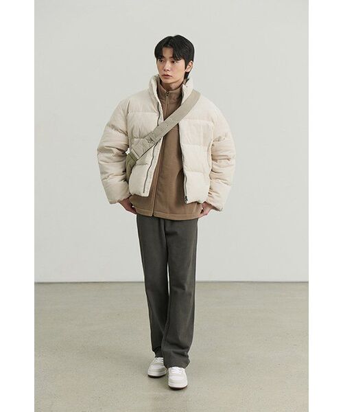 MUSINSA STANDARD（ムシンサスタンダード）の「ワンタックワイドコーデュロイバンディングパンツ[ブラウン]（その他パンツ・メンズ・その他・36/34/32/30/26/28/40/38/42）」の13枚目の写真
