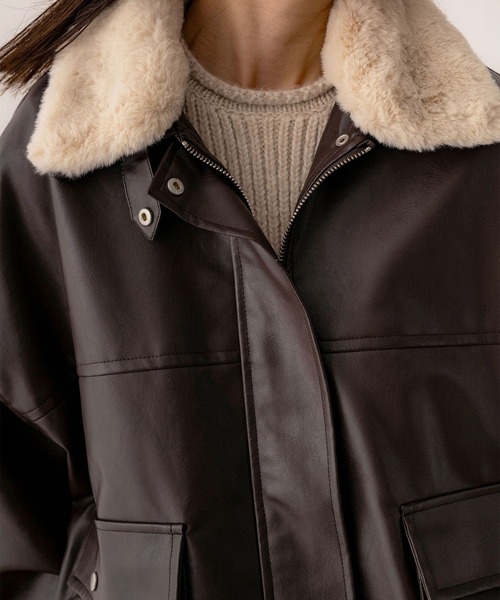 セール】【NOAHL】3wayフェイクレザージャケット（ブルゾン）｜NOAHL