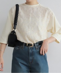 NOMBRE IMPAIR | 【予約】リトルリーフJQ　カットコンビP/O(Tシャツ/カットソー)