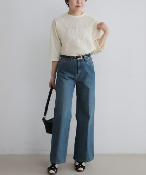 NOMBRE IMPAIR（ノンブルアンペール）の「【予約】リトルリーフJQ　カットコンビP/O（Tシャツ/カットソー・レディース・キナリ・FREE）」の7枚目の写真