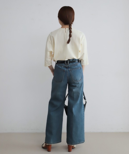 NOMBRE IMPAIR（ノンブルアンペール）の「【予約】リトルリーフJQ　カットコンビP/O（Tシャツ/カットソー・レディース・キナリ・FREE）」の4枚目の写真