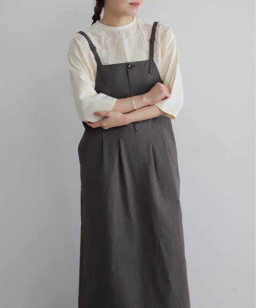 NOMBRE IMPAIR（ノンブルアンペール）の「【予約】リトルリーフJQ　カットコンビP/O（Tシャツ/カットソー・レディース・キナリ・FREE）」の16枚目の写真