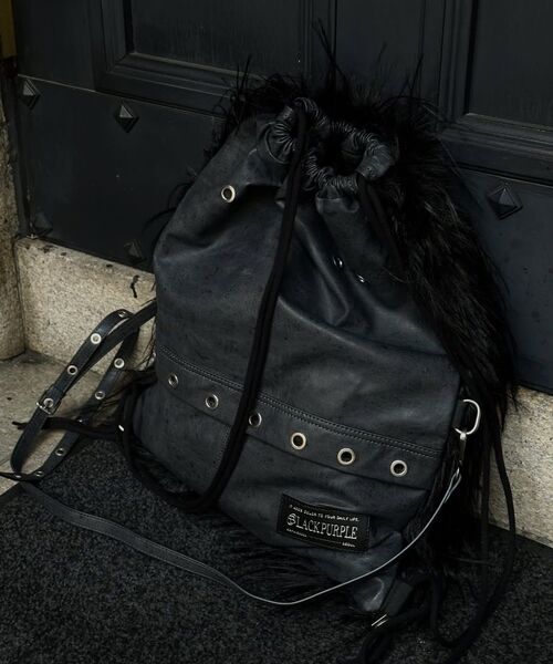 BLACKPURPLE(ブラックパープル)の「ラッキーヴルフバッグ Lucky Wolf Bag_ ブラウン(バックパック/リュック・レディース・ブラウン・FREE)」の5枚目の写真