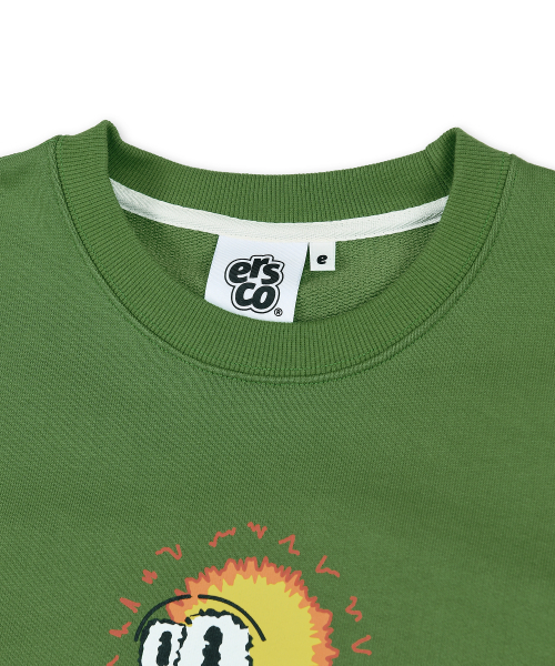 ERSCO(イーアルエスコ)の「マグマキャラクタースウェットシャツ_グリーン(スウェット・レディース・その他・MEDIUM/LARGE/X-LARGE)」の4枚目の写真