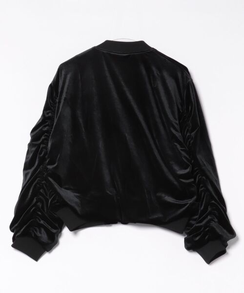 Rouge vif la cle(ルージュヴィフラクレ)の「【Keena/キーナ】ベルベットMA-1/アウター/ベロア/お出かけ【WEB限定】(MA-1・レディース・グリーン/ブラック・フリー)」の3枚目の写真