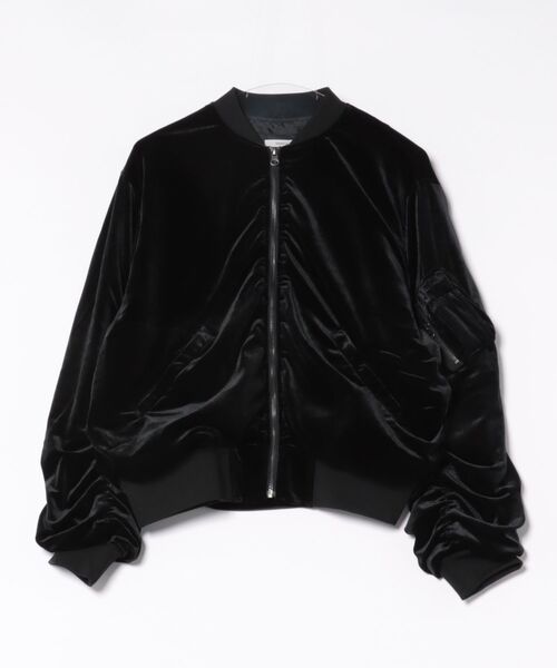 Rouge vif la cle(ルージュヴィフラクレ)の「【Keena/キーナ】ベルベットMA-1/アウター/ベロア/お出かけ【WEB限定】(MA-1・レディース・グリーン/ブラック・フリー)」の10枚目の写真