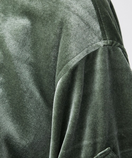 Rouge vif la cle(ルージュヴィフラクレ)の「【Keena/キーナ】ベルベットMA-1/アウター/ベロア/お出かけ【WEB限定】(MA-1・レディース・グリーン/ブラック・フリー)」の16枚目の写真