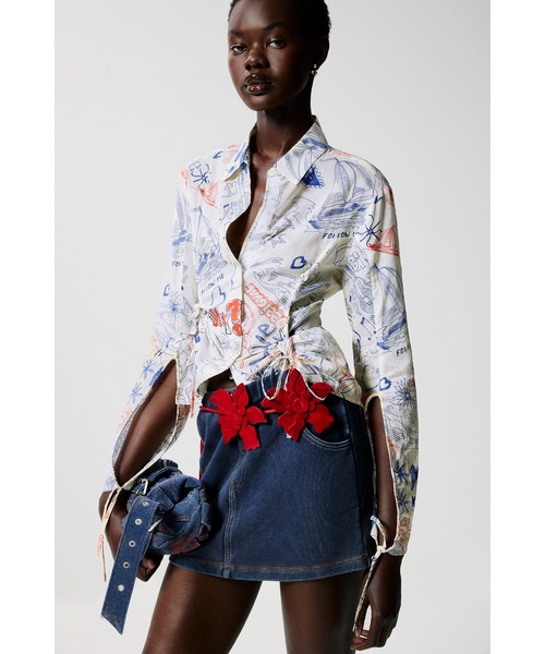 Desigual（デシグアル）の「グラフィティプリント リボンスリーブ