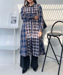 AS KNOW AS plus | ♪パネルタックミックスワンピ―ス(ワンピース)