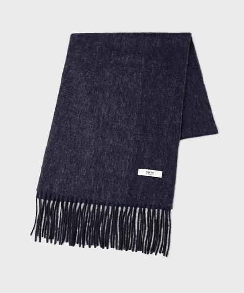 TAKEO KIKUCHI（タケオキクチ）の「【ラッピング巾着セット】カシミヤブレンド リバーシブルマフラー（マフラー・メンズ・ライトブルー/ブラック/ネイビー/モスグリーン/ボルドー・00）」の4枚目の写真