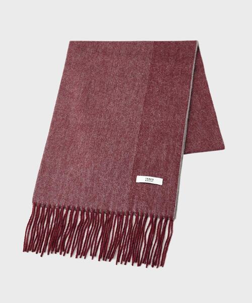 TAKEO KIKUCHI（タケオキクチ）の「【ラッピング巾着セット】カシミヤブレンド リバーシブルマフラー（マフラー・メンズ・ライトブルー/ブラック/ネイビー/モスグリーン/ボルドー・00）」の5枚目の写真