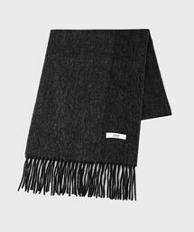 TAKEO KIKUCHI | 【ラッピング巾着セット】カシミヤブレンド リバーシブルマフラー(マフラー)